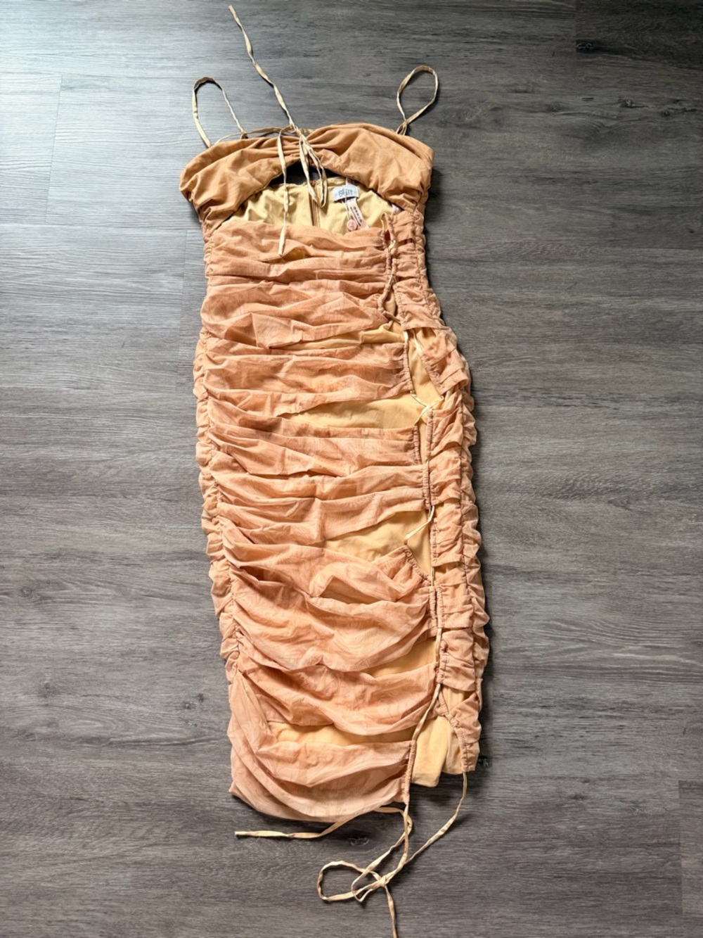 Oh Polly Ruched Midi Dress